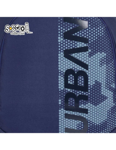 SC3375,Ghiozdan anatomic light S-COOL, 41 x 28 x 17 cm, motiv Urban