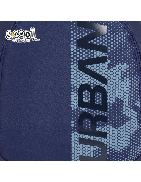 SC3375,Ghiozdan anatomic light S-COOL, 41 x 28 x 17 cm, motiv Urban