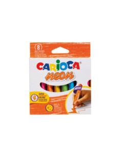 SD-SKR253,Creioane cerate Carioca Jumbo Neon 8 culori/set