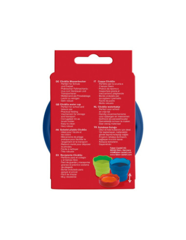 SD-FAB018/ALBASTRU,Pahar pentru pictura simplu Click-Go Faber-Castell ALBASTRU
