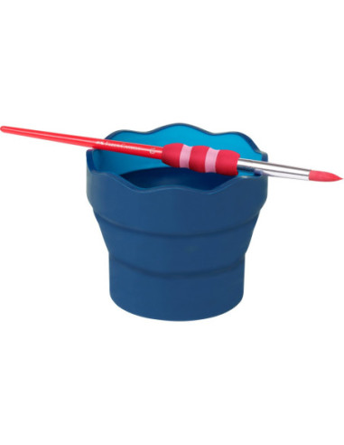 SD-FAB018/ALBASTRU,Pahar pentru pictura simplu Click-Go Faber-Castell ALBASTRU