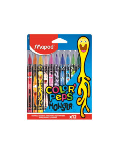 SD-SKR541,Carioca Maped Color'Peps Monster 12 culori/set
