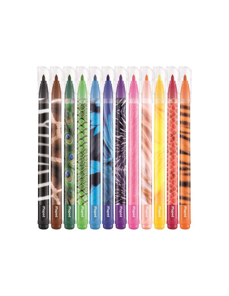 SD-SKR543,Carioca Maped Color'Peps Animals 12 culori/set