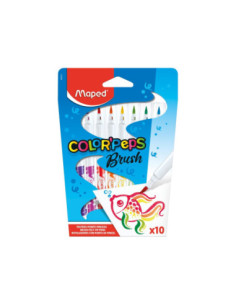 SD-SKR544,Carioca Maped Color'Peps Brush 10 culori/set