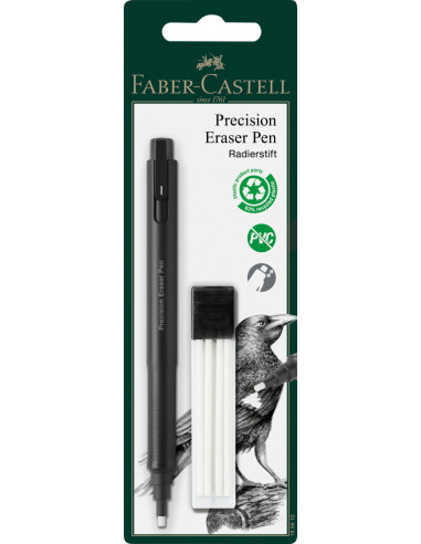 FC185610,Radiera creion precision + rezerve Faber-castell
