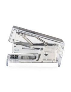 DLENS083FT,Capsator 12 coli 24/6 mini nusign transparent