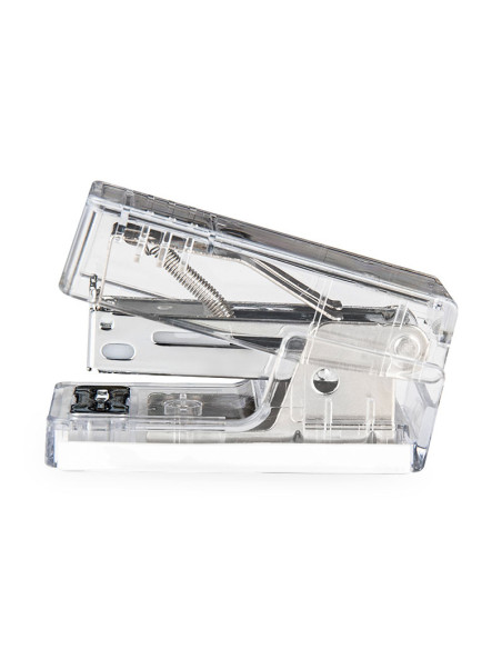 DLENS083FT,Capsator 12 coli 24/6 mini nusign transparent