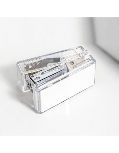 DLENS083FT,Capsator 12 coli 24/6 mini nusign transparent