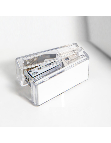 DLENS083FT,Capsator 12 coli 24/6 mini nusign transparent