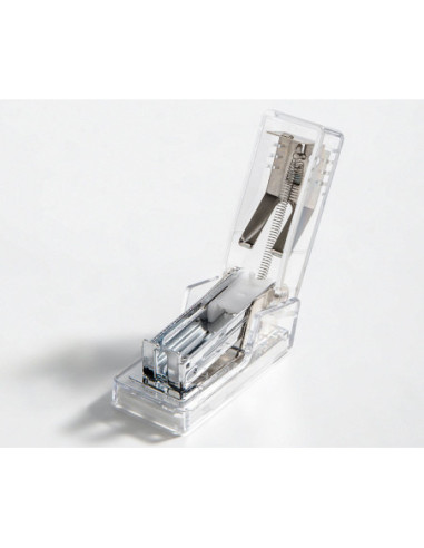 DLENS083FT,Capsator 12 coli 24/6 mini nusign transparent