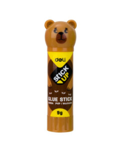 DLE6366A-12,Lipici stick 9g model animale Deli - Set 12