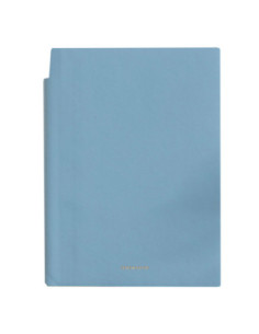 DLEN141LBL,Caiet birou a5 112 file 80g dictando coperta piele albastru n141l Deli