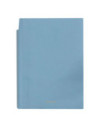 DLEN141LBL,Caiet birou a5 112 file 80g dictando coperta piele albastru n141l Deli
