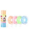 DLEA690-12,Banda adeziva cotor color 12mm*27m Deli - Set 12