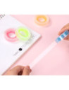 DLEA690-12,Banda adeziva cotor color 12mm*27m Deli - Set 12