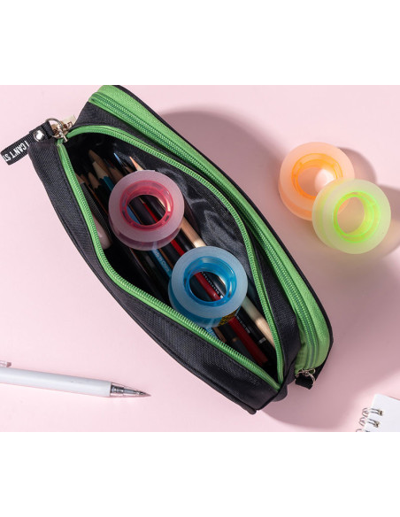 DLEA689-8,Banda adeziva cotor color 18mm*27m Deli - Set 8