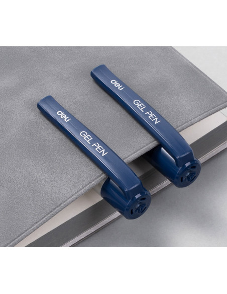 DLEG159-BL-12,Pix cu gel si grip g159 1.0mm albastru Deli - Set 12