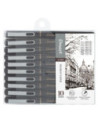 DLEC393,Liner pigment set 10 buc negru Dmast by pebeo