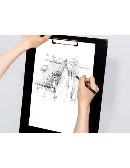 DLRT203,Clipboard rigid pentru sketching 36 x 39 cm negru Dmast by pebeo