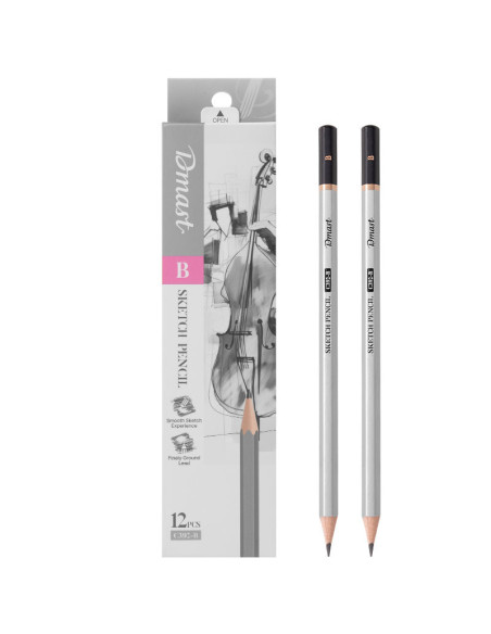 DLEC392-B-12,Creion grafit c392 b Dmast by pebeo - Set 12