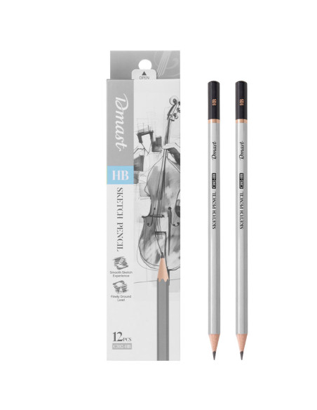 DLEC392-HB-12,Creion grafit c392 hb Dmast by pebeo - Set 12