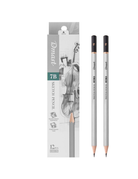 DLEC392-7B-12,Creion grafit c392 7b Dmast by pebeo - Set 12