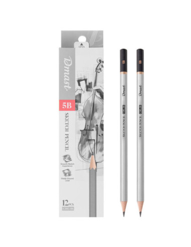 DLEC392-5B-12,Creion grafit c392 5b Dmast by pebeo - Set 12