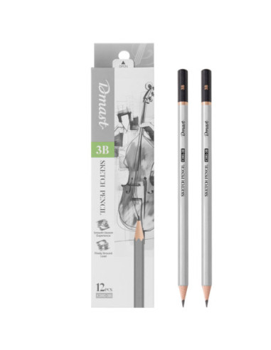DLEC392-3B-12,Creion grafit c392 3b Dmast by pebeo - Set 12