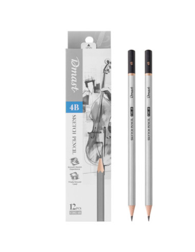 DLEC392-4B-12,Creion grafit c392 4b Dmast by pebeo - Set 12