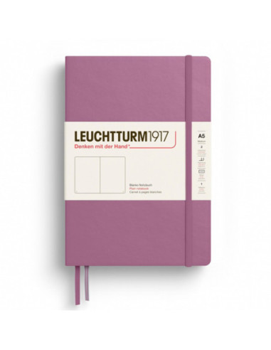 LT372184,Caiet a5 velin coperta rigida dusty rose Leuchtturm