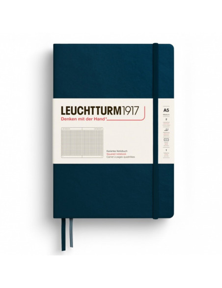 LT372191,Caiet a5 aritmetica coperta rigida albastru marin Leuchtturm