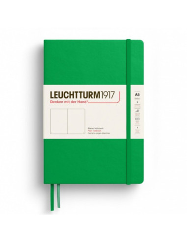 LT372192,Caiet a5 velin coperta rigida verde primavaratic Leuchtturm