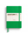LT372192,Caiet a5 velin coperta rigida verde primavaratic Leuchtturm