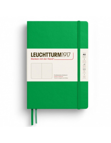 LT372193,Caiet a5 punctat coperta rigida verde primavaratic Leuchtturm