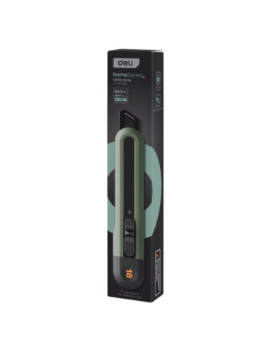 DLEHT4018L-10,Cutter mare verde home series Deli - Set 10