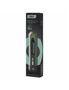DLEHT4008L-10,Cutter cu retractare automata verde home series Deli - Set 10