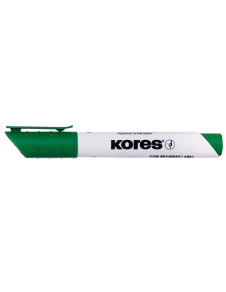 KO20855-12,Marker whiteboard verde varf tesit Kores - Set 12