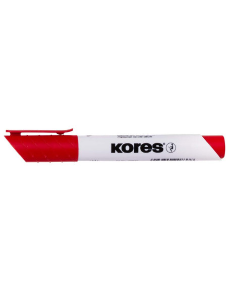 KO20857-12,Marker whiteboard rosu varf tesit Kores - Set 12