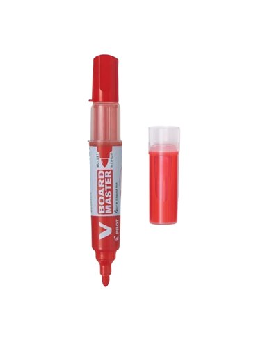 Set marker whiteboard Pilot VBoard + rezerva, Rosu