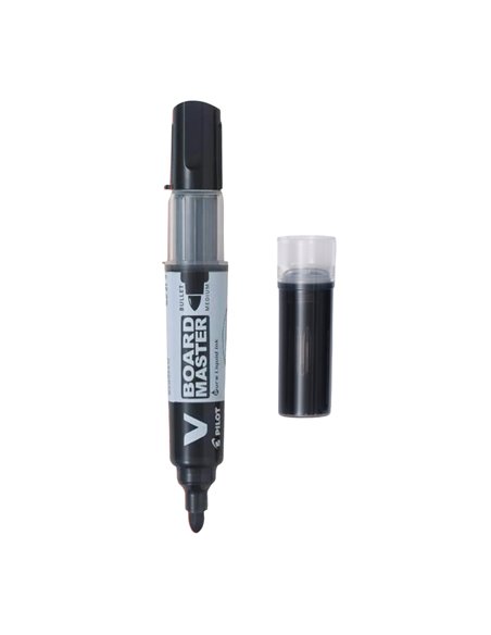Set marker whiteboard Pilot VBoard + rezerva, negru