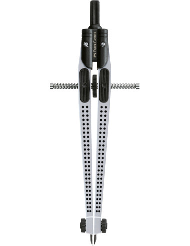 FC174472,Compas quick-set grip argintiu Faber-castell