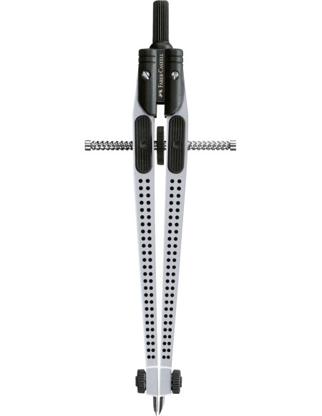FC174472,Compas quick-set grip argintiu Faber-castell