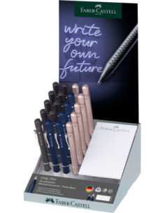 FC131220,Display 20 buc creion mecanic 0.7mm diverse culori grip 2011 faber castell