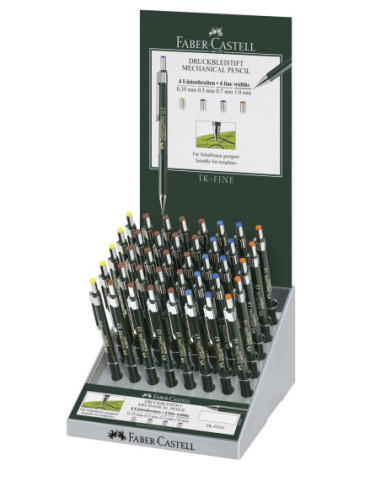 FC136040,Display 40 buc creion mecanic tk-fine Faber-castell