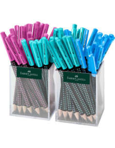 FC511920,Creion grafit jumbo grip two-tone 2*36 cut plastic Faber-castell