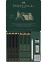 FC115224,Set 20 buc creion grafit mat + castell 9000 Faber-castell