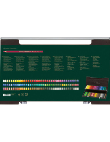 FC110013SD,Cutie lemn 120 creioane colorate polychromos Faber-castell