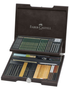 FC112971SD,Cutie lemn 95 bucati pitt monochrome 2 Faber-castell
