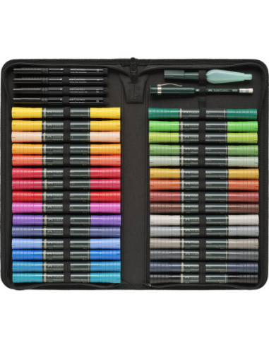 FC160301SD,Set 30 markere solubile albrecht durer + 4 bucati pitt artist pens + perfect pencil + pensula