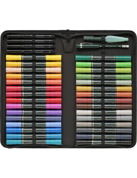 FC160301SD,Set 30 markere solubile albrecht durer + 4 bucati pitt artist pens + perfect pencil + pensula